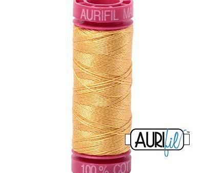 Aurifil 12wt Cotton Thread - 54 yards - 2134 Spun Gold Fashion