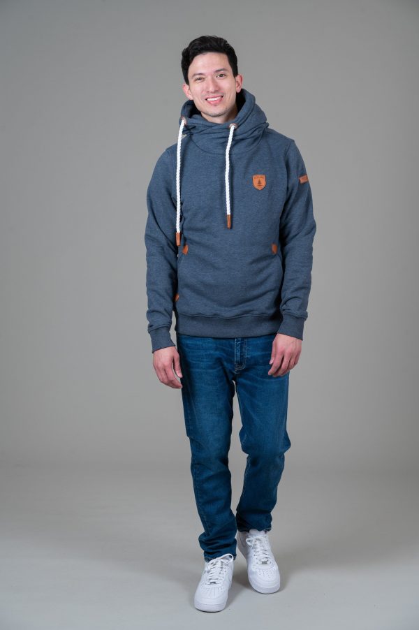 Olympus Navy Hoodie Hot on Sale