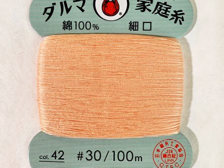 Daruma Hand Sewing Thread - 30wt Hand Sewing Thread - # 42 Cantaloupe Online now