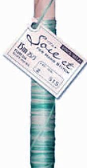 Soie et Silk Embroidery Floss - Variegated # 515 - Aqua & White For Sale