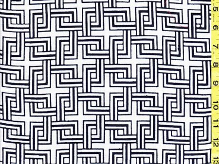 Yukata Fabric - 043 - Interlocking Celtic Squares Hot on Sale