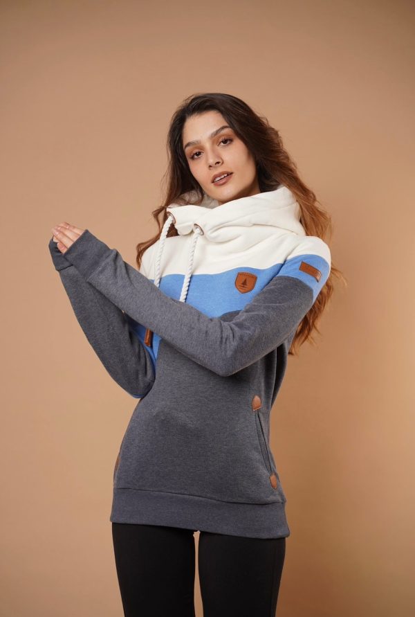 Lensa Navy Mix Hoodie Online Sale