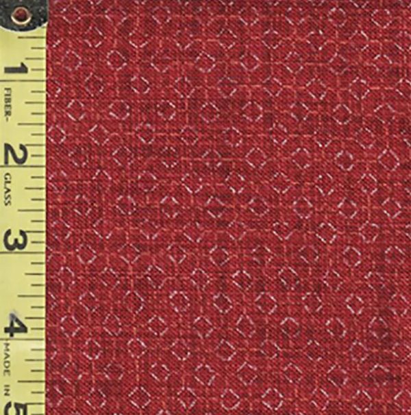 Japanese - Sevenberry Nara Homespun - Small Tonal Honeycomb - SB-850327D3-3 - Vintage Red Fashion