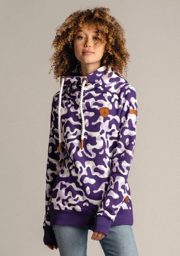 Roxanne Grape Camo Hoodie For Sale