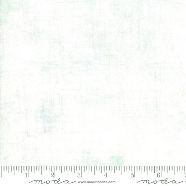 Tonal Blender - Moda Grunge Tonal Texture - 150 Snow White (with Mint Green and Light Gray tones) Online Sale