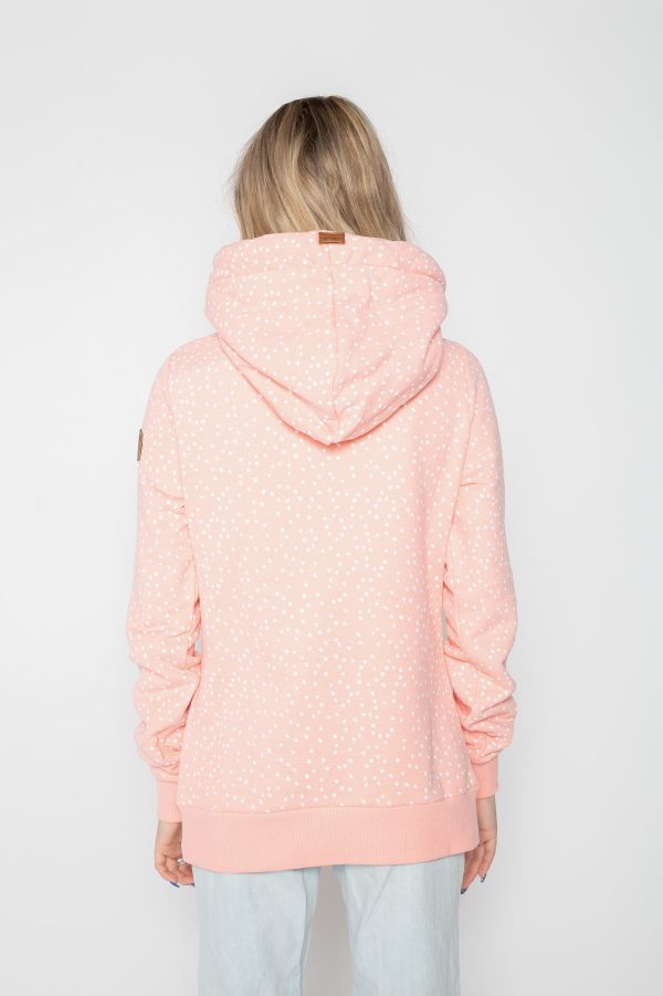 Artemis Minidots Peach White Hoodie Online now