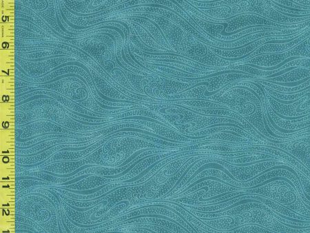 *Blender - In the Beginning - Color Movement Waves - 1MV-16 - Ocean - Last 1 3 4 Yards Online Hot Sale