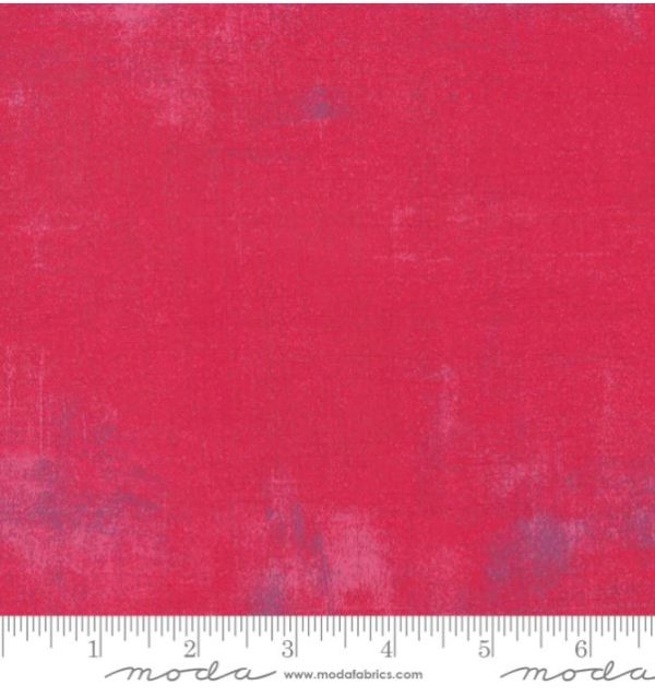 Tonal Blender - Moda Grunge Tonal Texture - 253 Raspberry Hot on Sale