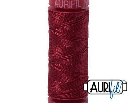 Aurifil 12wt Cotton Thread - 54 yards - 1103 Burgundy Online Hot Sale