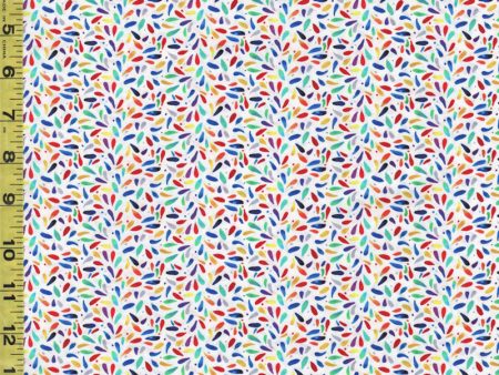 SHOP HOP 2023 - Colorful Confetti - Y3898-1 - White - ON SALE - $5.00 yard - By the Yard - Last 1 1 3 Yards Supply