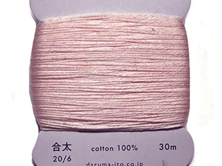 Sashiko Thread - Daruma - Medium  Regular Weight - 30m - # 209 Sakura Pink For Sale