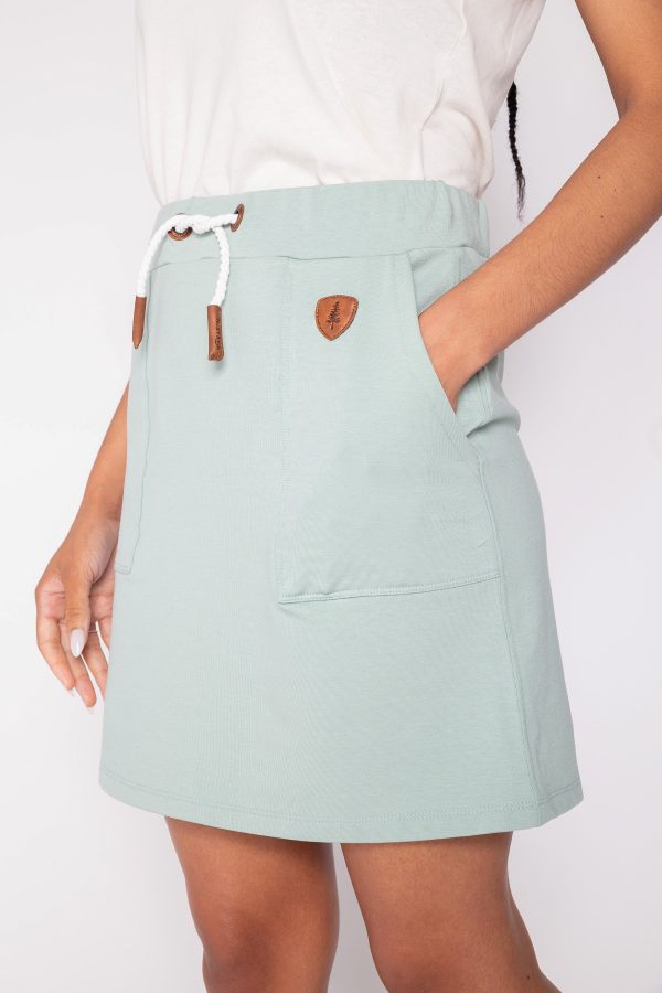 Jaya Lux Green Bay Pocket Skirt For Discount