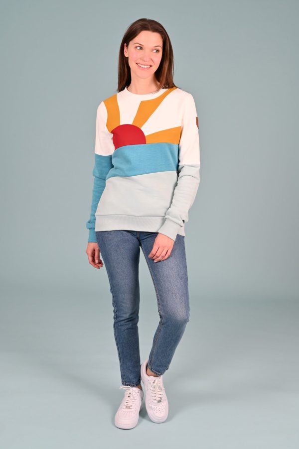 Sunset Pullover Sweatshirt Multi Online now