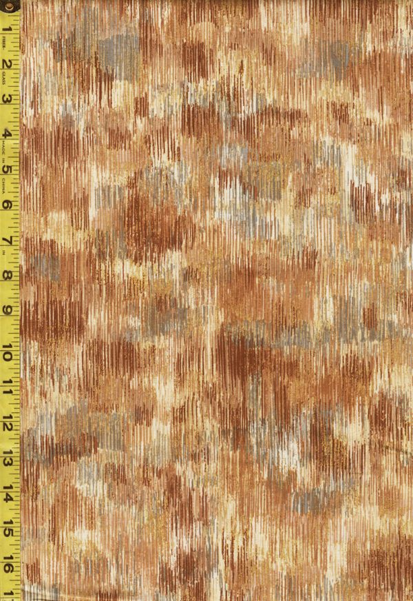 *Blender-Coordinate - Fusions Brushwork - Spice & Gold Metallic - 18059-163 Spice Online