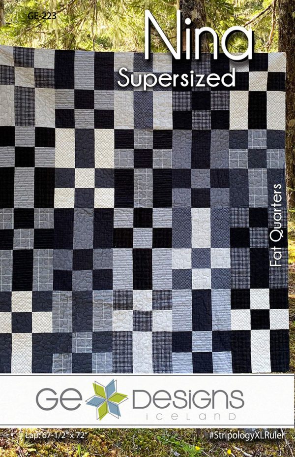 Quilt Pattern - GE Designs - Nina - Supersized - Fat Quarter Pattern For Discount