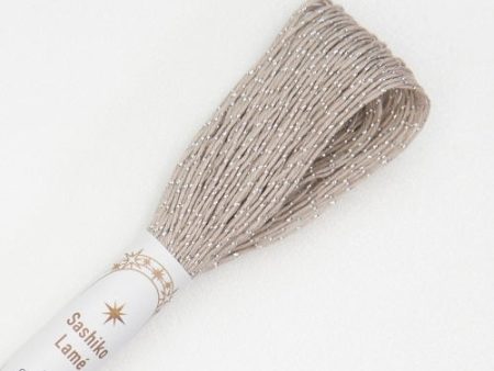 Sashiko Thread - Olympus 40m - LAME - # SL-04 - Taupe Online now