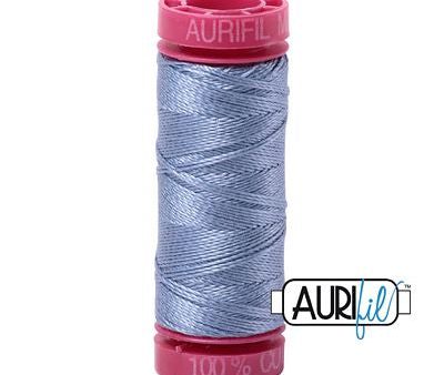 Aurifil 12wt Cotton Thread - 54 yards - 6720 Slate Blue For Cheap