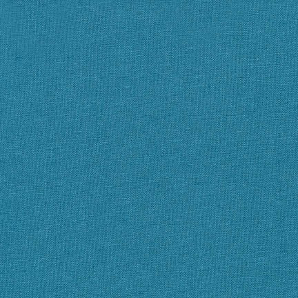 Sashiko Fabric - Cotton-Linen - TEAL For Sale