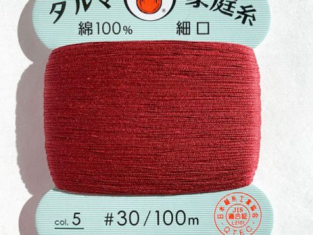 Daruma Hand Sewing Thread - 30wt Hand Sewing Thread - # 05 Cranberry Online Hot Sale