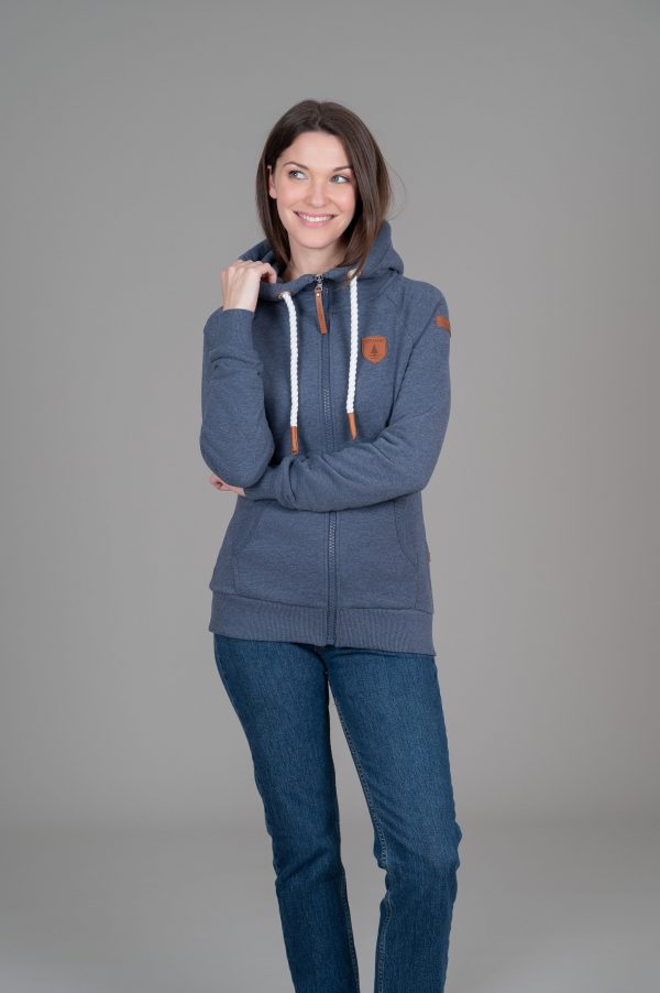 Hera Navy Full-Zip Hoodie on Sale