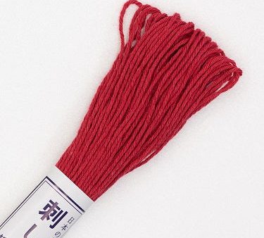 Sashiko Thread - Olympus 20m - Solid Color - # 12 Temple Red Hot on Sale