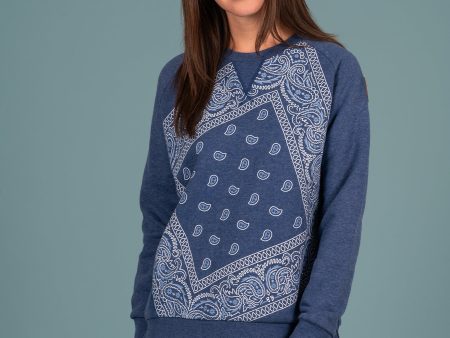 Kimia Bandana Sweatshirt Indigo Online Hot Sale