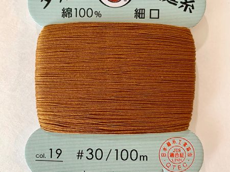 Daruma Hand Sewing Thread - 30wt Hand Sewing Thread - # 19 Sienna For Cheap