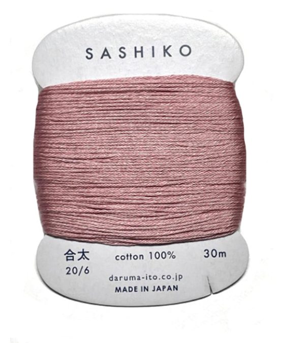 Sashiko Thread - Daruma - Medium  Regular Weight - 30m - # 211 Mauve For Sale