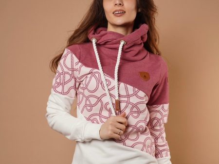 Selene Wine Mix Hoodie Fashion