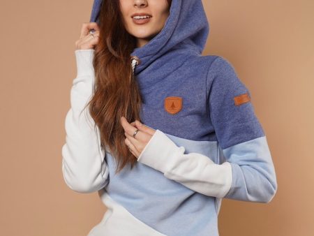 Selene Blue Hoodie in Indigo Mix on Sale