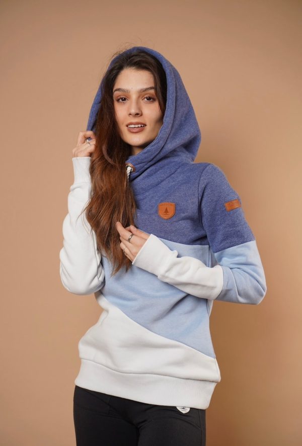 Selene Blue Hoodie in Indigo Mix on Sale