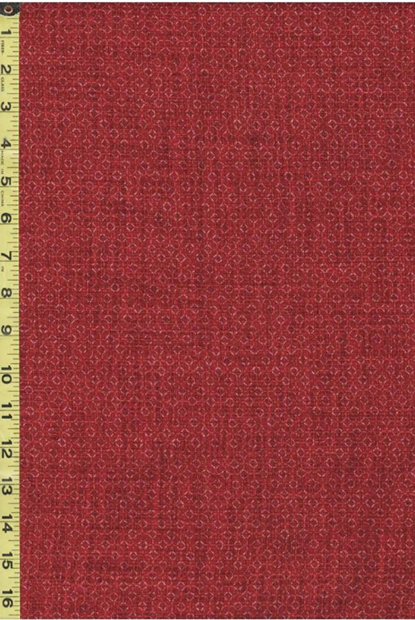 Japanese - Sevenberry Nara Homespun - Small Tonal Honeycomb - SB-850327D3-3 - Vintage Red Fashion