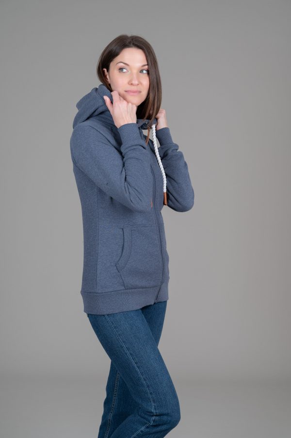 Hera Navy Full-Zip Hoodie on Sale