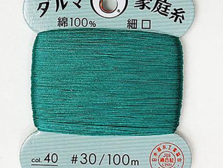 Daruma Hand Sewing Thread - 30wt Hand Sewing Thread - # 40 Jade Fashion