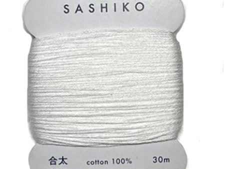 Sashiko Thread - Daruma - Medium  Regular Weight - 30m - # 201 White Online Hot Sale