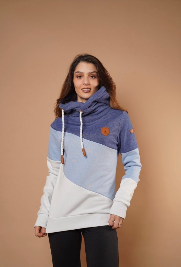 Selene Blue Hoodie in Indigo Mix on Sale