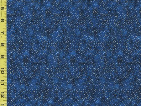 Asian - Northcott Ginkgo - Shimmer Pindot - 26860M-49 - Navy - Last 2 1 8 Yards Supply