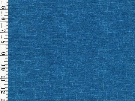 *Kona Bay - Blue with Textured Looking Lines - Bright Blue - EXOT-06 - Last 2 yards Online Sale